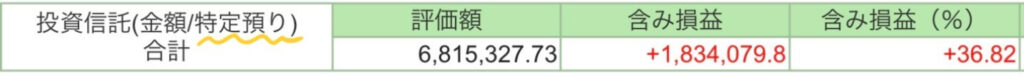 特定口座2024年11月