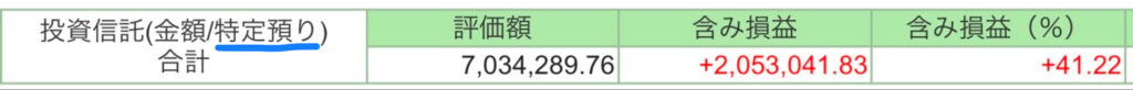 特定口座2024年12月