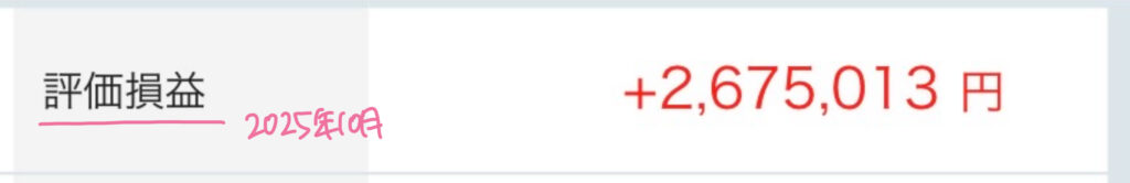 評価損益2025年10月